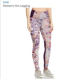 NWT! Purple Tie Dye print OM leggings XS